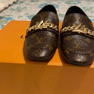 Auth Louis Vuitton Loafer flats Monogram
